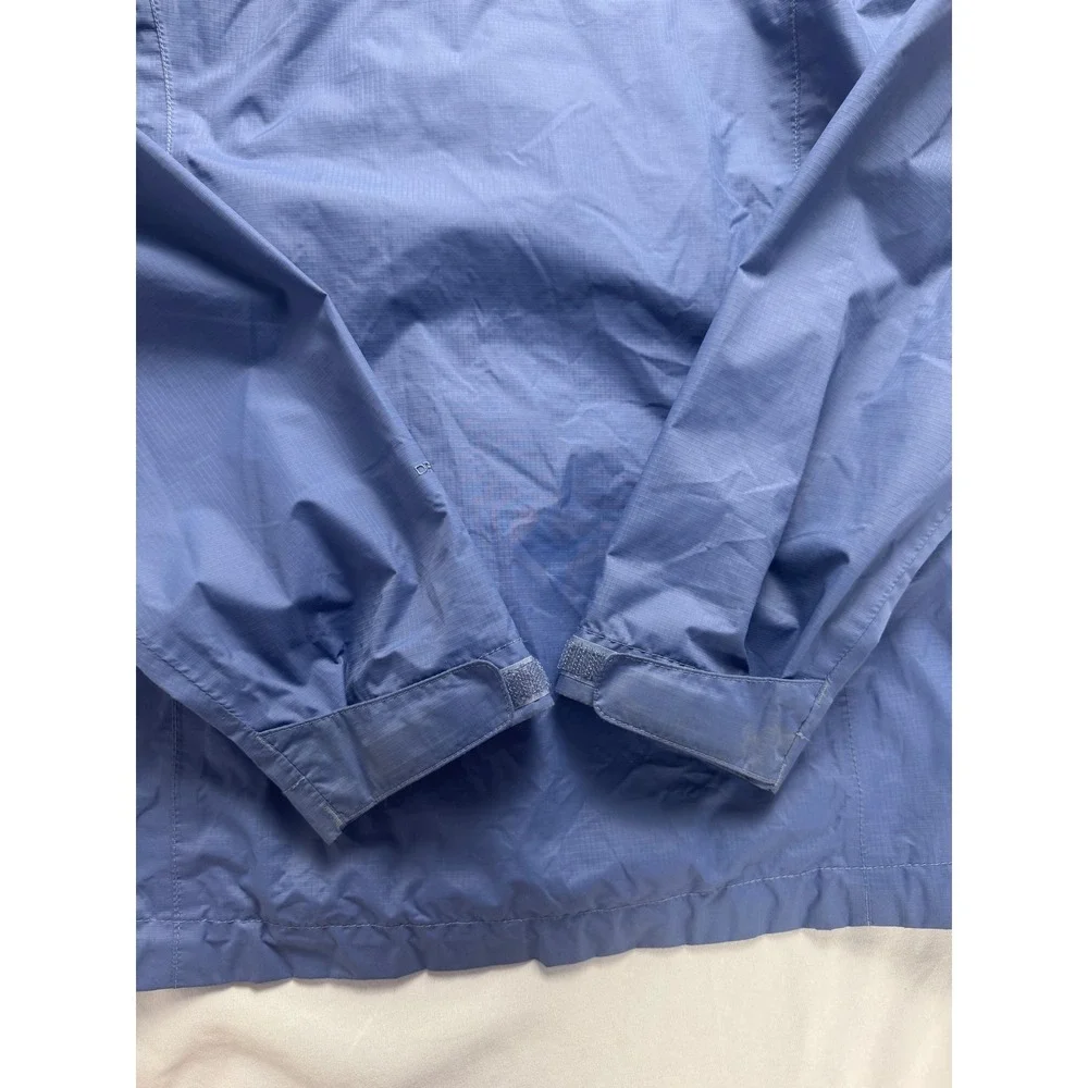 The North Face DryVent Rain Jacket Womens Medium Blue Hooded Waterproof Shell